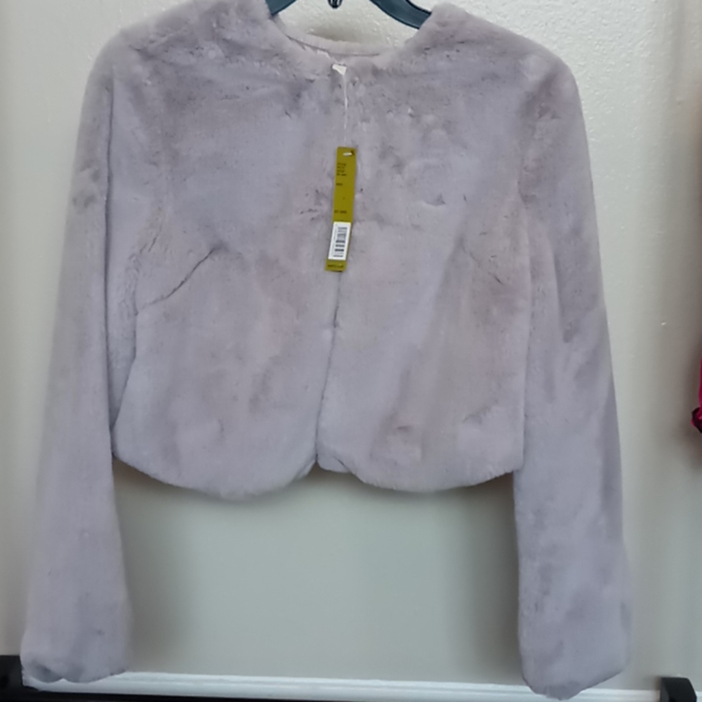 Faux fur crop jacket - Picture 2 of 3